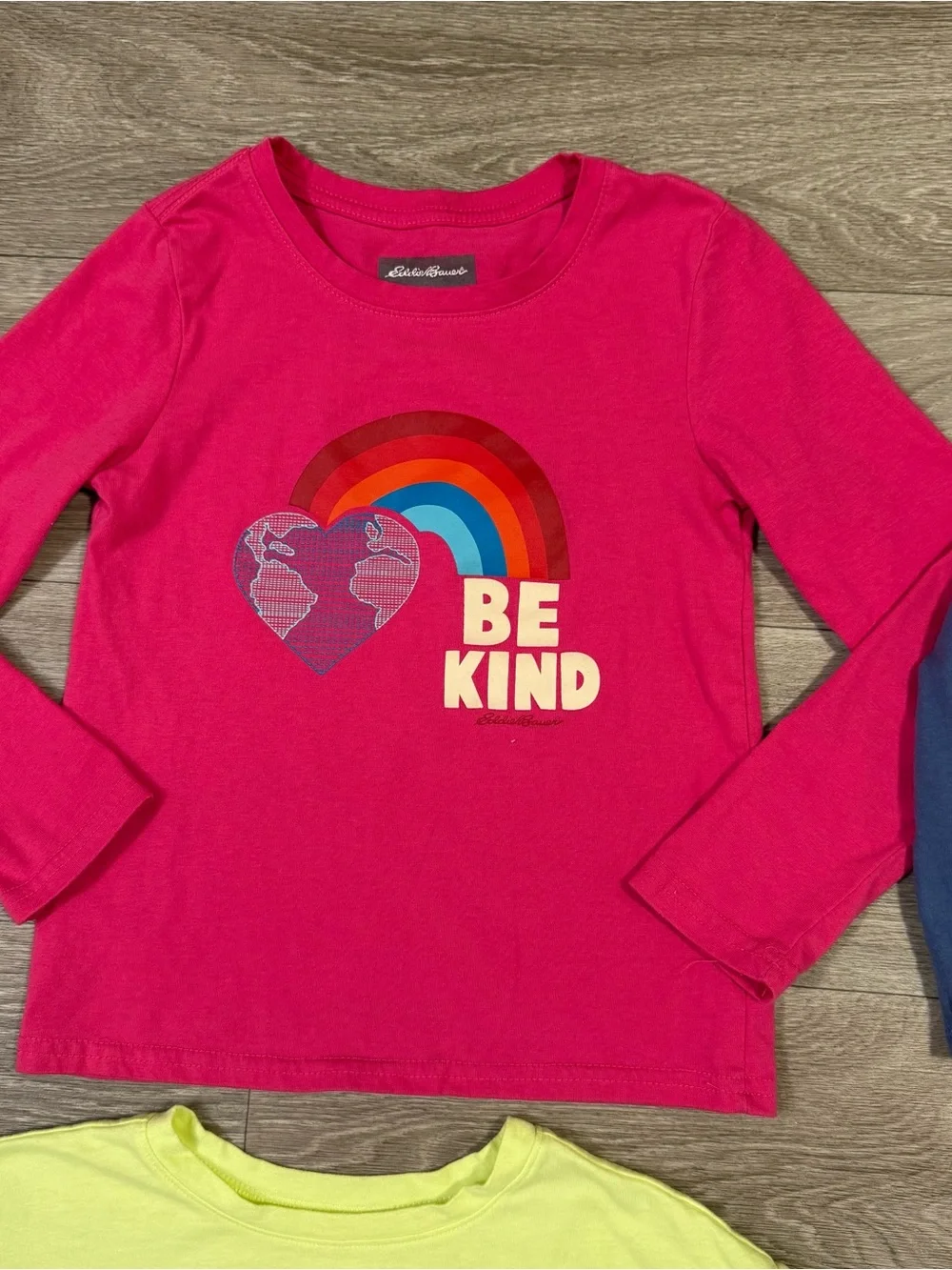 Lot Of 4 Girls Long Sleeve Tops Kid Size 7 Carters Eddie Bauer OshKosh